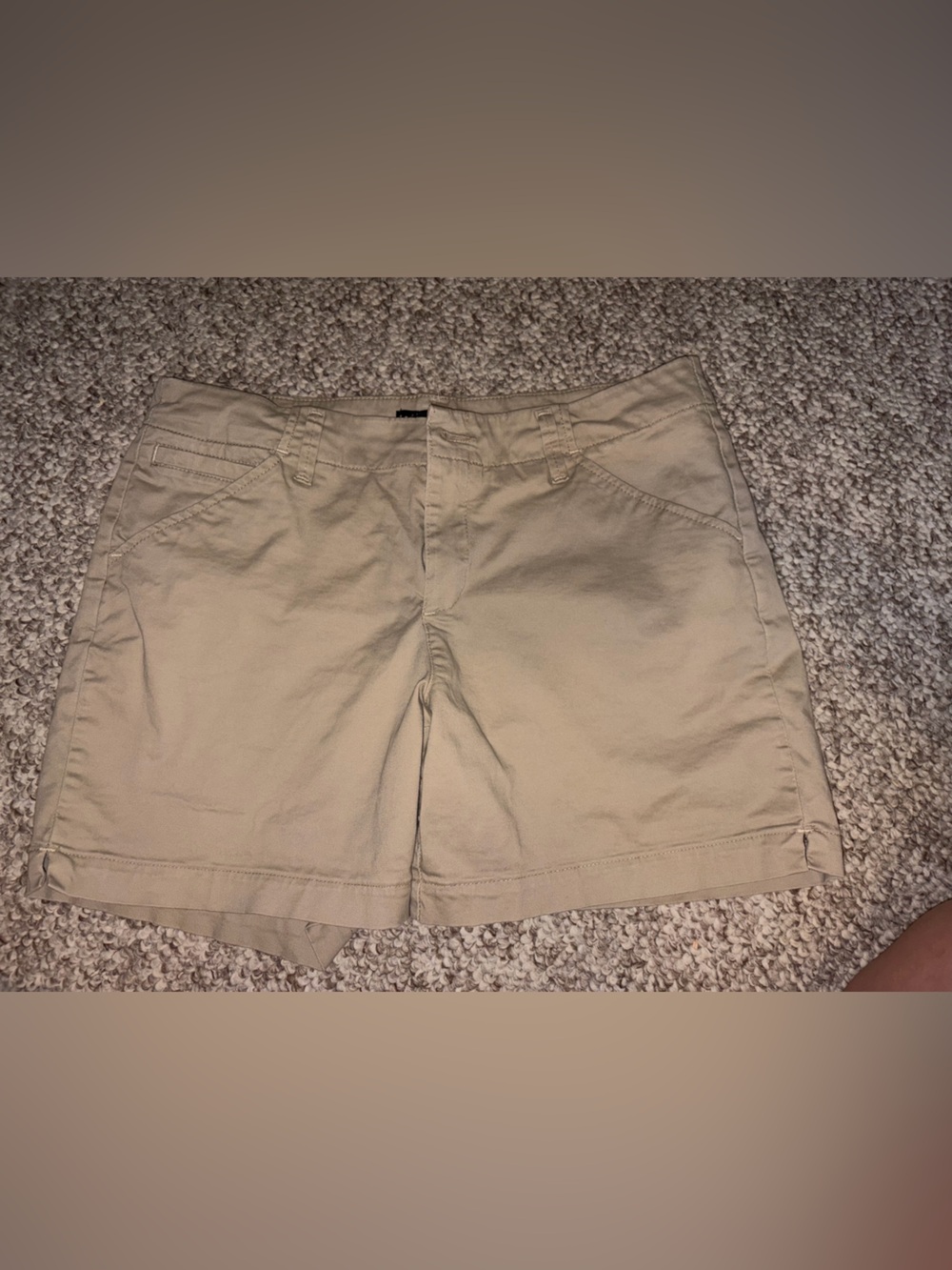 Lee Women's Tan Flat Front Shorts